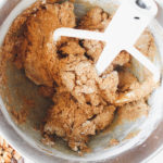 The dough should be just barely mixed.
