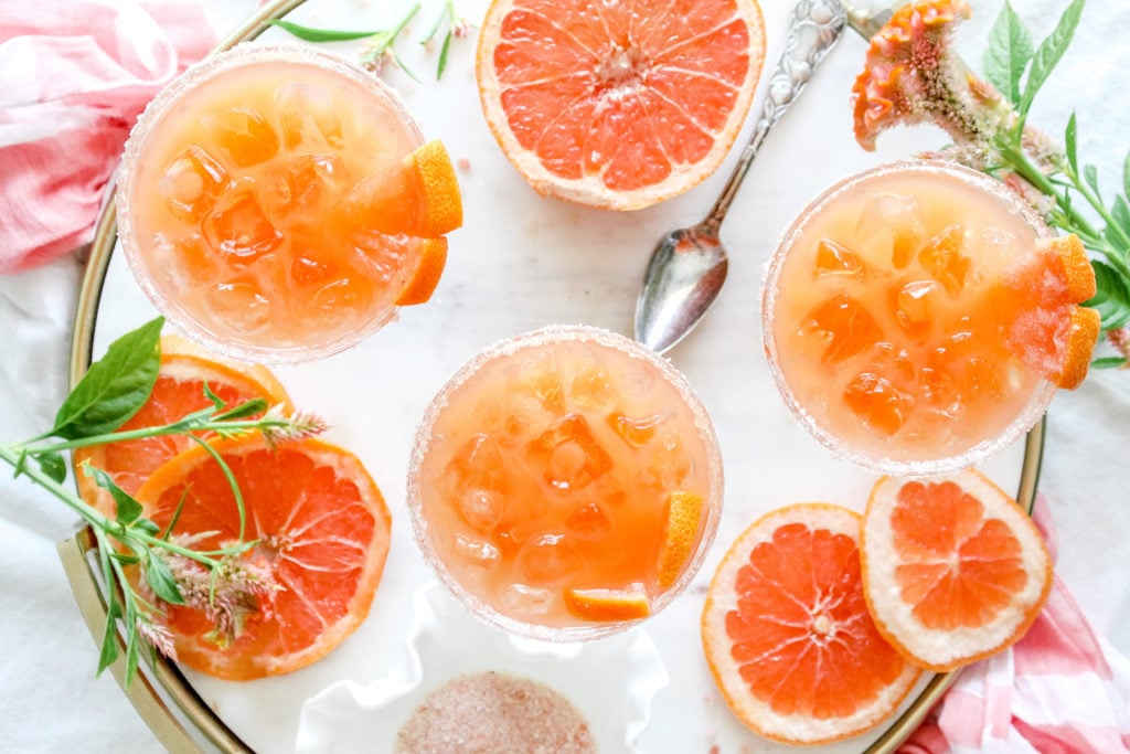 Salt dog on a marble tray