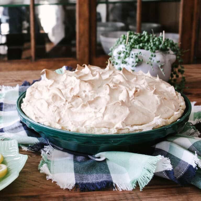 Lemon meringue pie.