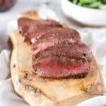 Juicy venison steaks showing how to cook a deer steak.