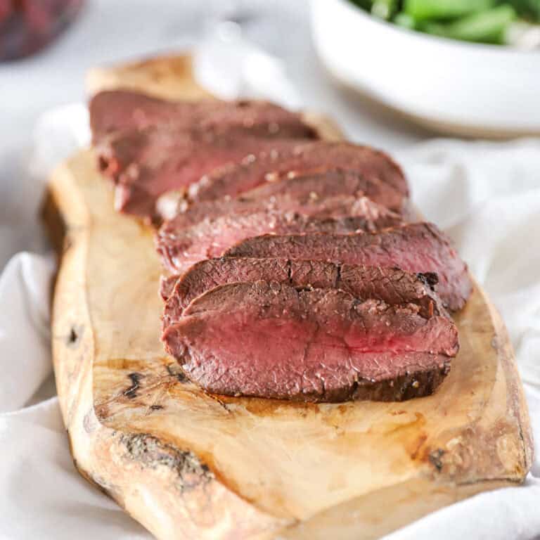 Juicy venison steaks showing how to cook a deer steak.