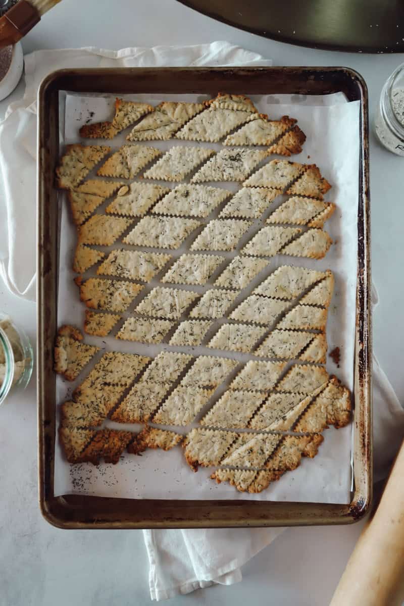 Step 5 Once they are fully cooked, transfer the crackers to a cooling rack.  