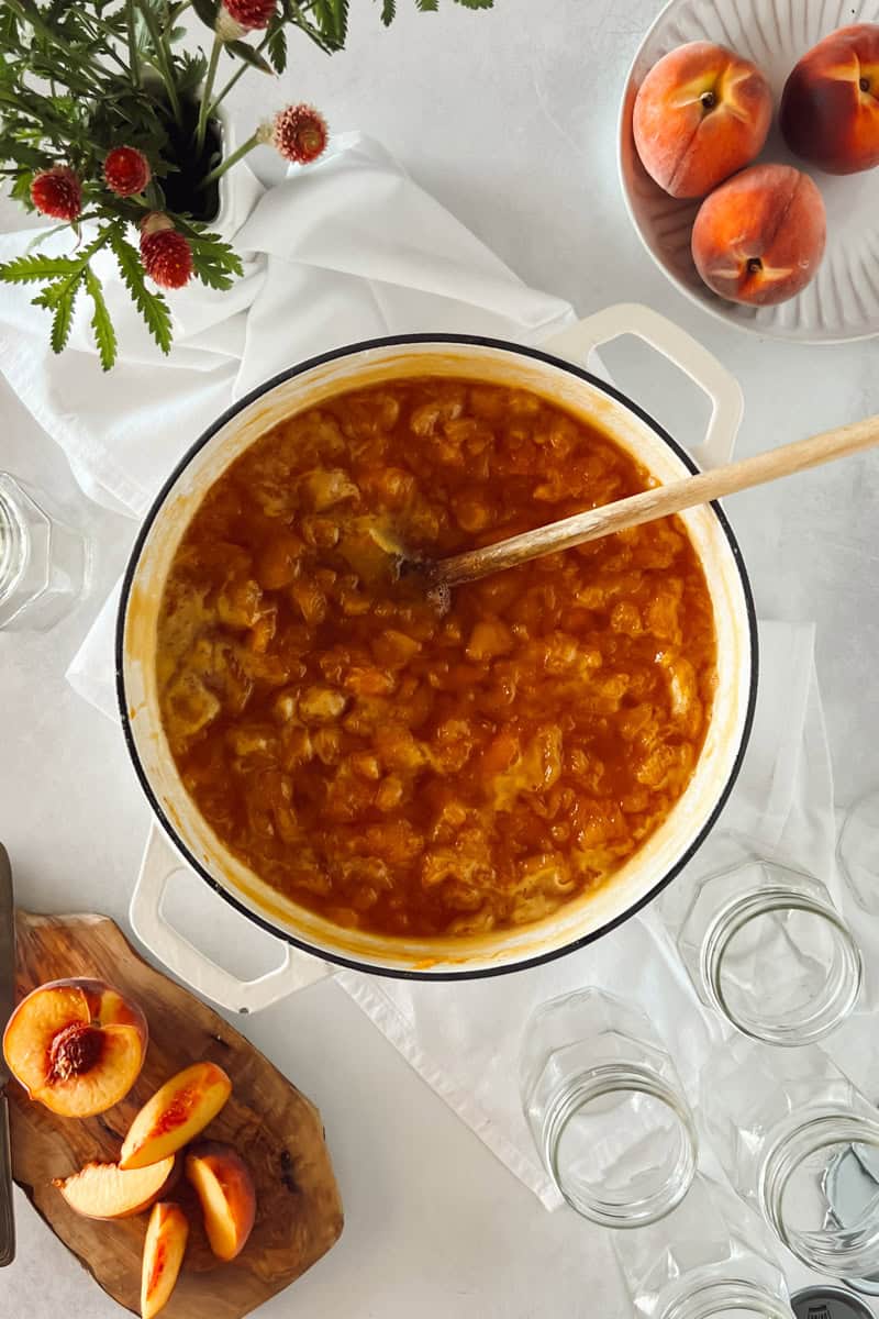 Step 3 Cook and Simmer: Bring the mixture to a full rolling boil over medium-high heat, stirring frequently. 