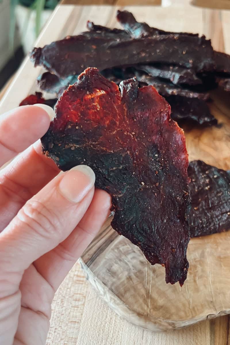 Step 4 when the jerky is fully dried it is ready to cool and store.